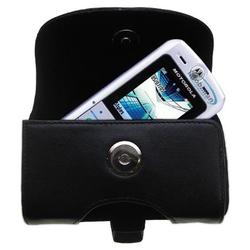 Gomadic Horizontal Leather Case with Belt Clip/Loop for the Motorola L6