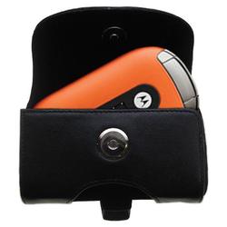Gomadic Horizontal Leather Case with Belt Clip/Loop for the Motorola PEBL U6