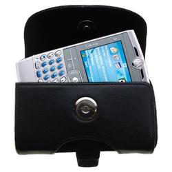 Gomadic Horizontal Leather Case with Belt Clip/Loop for the Motorola Q Pro