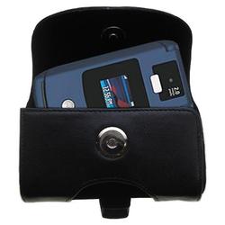 Gomadic Horizontal Leather Case with Belt Clip/Loop for the Motorola RAZR V3x