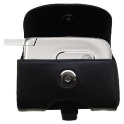 Gomadic Horizontal Leather Case with Belt Clip/Loop for the Motorola V170