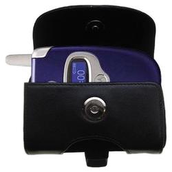 Gomadic Horizontal Leather Case with Belt Clip/Loop for the Motorola V330