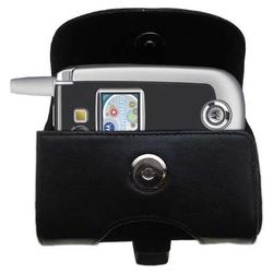 Gomadic Horizontal Leather Case with Belt Clip/Loop for the Motorola V635