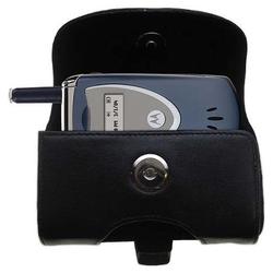 Gomadic Horizontal Leather Case with Belt Clip/Loop for the Motorola V65p