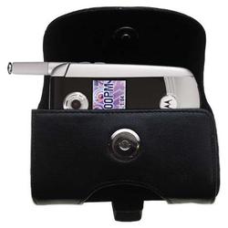 Gomadic Horizontal Leather Case with Belt Clip/Loop for the Motorola V710