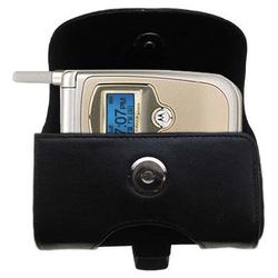 Gomadic Horizontal Leather Case with Belt Clip/Loop for the Motorola V731