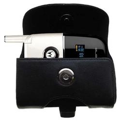 Gomadic Horizontal Leather Case with Belt Clip/Loop for the Motorola V872