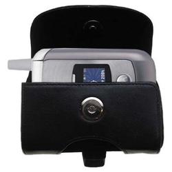Gomadic Horizontal Leather Case with Belt Clip/Loop for the Motorola V975