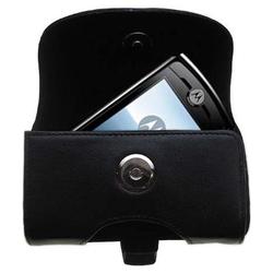 Gomadic Horizontal Leather Case with Belt Clip/Loop for the Motorola Z Slider