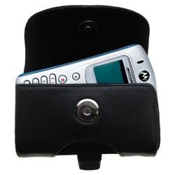 Gomadic Horizontal Leather Case with Belt Clip/Loop for the Motorola c331g
