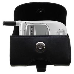 Gomadic Horizontal Leather Case with Belt Clip/Loop for the Motorola i730