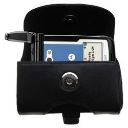 Gomadic Horizontal Leather Case with Belt Clip/Loop for the Motorola i860