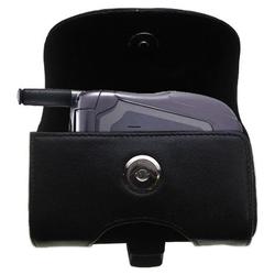 Gomadic Horizontal Leather Case with Belt Clip/Loop for the Motorola ic402 Blend