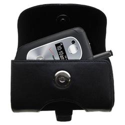 Gomadic Horizontal Leather Case with Belt Clip/Loop for the Motorola v325i