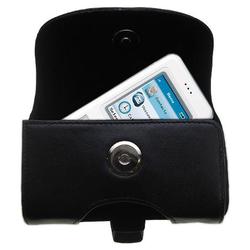 Gomadic Horizontal Leather Case with Belt Clip/Loop for the Netgear Skype Phone SPH101