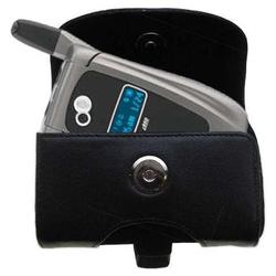 Gomadic Horizontal Leather Case with Belt Clip/Loop for the Nextel i850 / i855