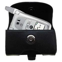 Gomadic Horizontal Leather Case with Belt Clip/Loop for the Nextel i870 / i875
