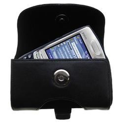 Gomadic Horizontal Leather Case with Belt Clip/Loop for the PalmOne Treo 750