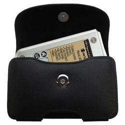 Gomadic Horizontal Leather Case with Belt Clip/Loop for the PalmOne palm i705