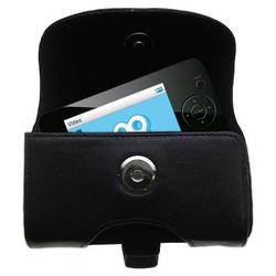 Gomadic Horizontal Leather Case with Belt Clip/Loop for the Philips GoGear SA6024/37