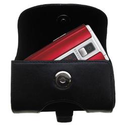 Gomadic Horizontal Leather Case with Belt Clip/Loop for the Samsung SCH-R500