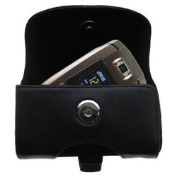 Gomadic Horizontal Leather Case with Belt Clip/Loop for the Samsung SCH-U520