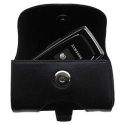 Gomadic Horizontal Leather Case with Belt Clip/Loop for the Samsung SGH-A117