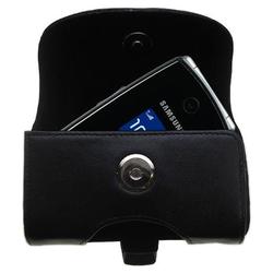 Gomadic Horizontal Leather Case with Belt Clip/Loop for the Samsung SGH-A517