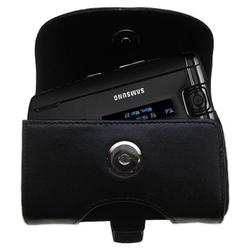 Gomadic Horizontal Leather Case with Belt Clip/Loop for the Samsung SGH-A930