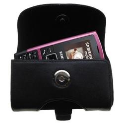 Gomadic Horizontal Leather Case with Belt Clip/Loop for the Samsung SGH-C130