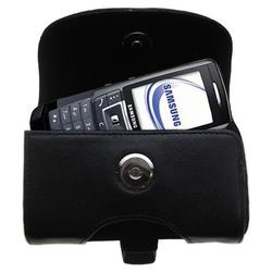 Gomadic Horizontal Leather Case with Belt Clip/Loop for the Samsung SGH-D900