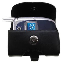Gomadic Horizontal Leather Case with Belt Clip/Loop for the Samsung SGH-E310