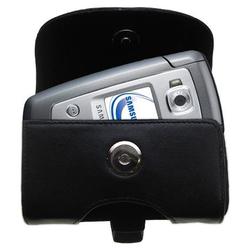 Gomadic Horizontal Leather Case with Belt Clip/Loop for the Samsung SGH-E770