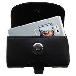 Gomadic Horizontal Leather Case with Belt Clip/Loop for the Samsung SGH-E870