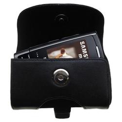Gomadic Horizontal Leather Case with Belt Clip/Loop for the Samsung SGH-E900