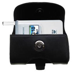 Gomadic Horizontal Leather Case with Belt Clip/Loop for the Samsung SGH-S200