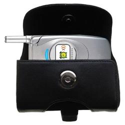 Gomadic Horizontal Leather Case with Belt Clip/Loop for the Samsung SGH-S400