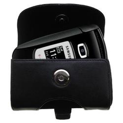 Gomadic Horizontal Leather Case with Belt Clip/Loop for the Samsung SGH-T309