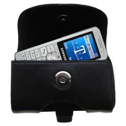 Gomadic Horizontal Leather Case with Belt Clip/Loop for the Samsung SGH-T509
