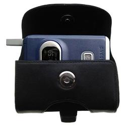 Gomadic Horizontal Leather Case with Belt Clip/Loop for the Samsung SGH-X400