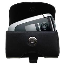 Gomadic Horizontal Leather Case with Belt Clip/Loop for the Samsung SGH-X660