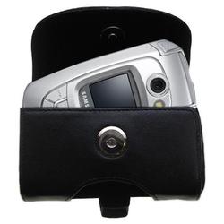 Gomadic Horizontal Leather Case with Belt Clip/Loop for the Samsung SGH-X800