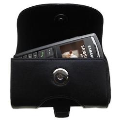 Gomadic Horizontal Leather Case with Belt Clip/Loop for the Samsung SGH-X820