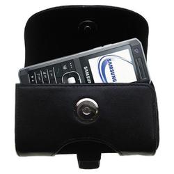 Gomadic Horizontal Leather Case with Belt Clip/Loop for the Samsung SGH-Z150