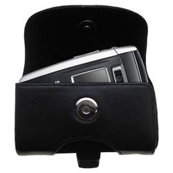 Gomadic Horizontal Leather Case with Belt Clip/Loop for the Samsung SGH-ZV50