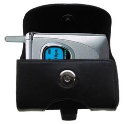 Gomadic Horizontal Leather Case with Belt Clip/Loop for the Samsung SPH-A460