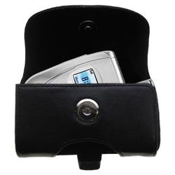 Gomadic Horizontal Leather Case with Belt Clip/Loop for the Samsung SPH-A620