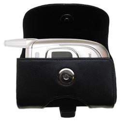 Gomadic Horizontal Leather Case with Belt Clip/Loop for the Samsung SPH-A680