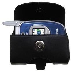 Gomadic Horizontal Leather Case with Belt Clip/Loop for the Samsung SPH-A740