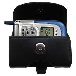 Gomadic Horizontal Leather Case with Belt Clip/Loop for the Samsung SPH-A760